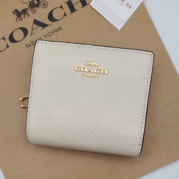 新品 COACH 折り財布 スナップウォレット
