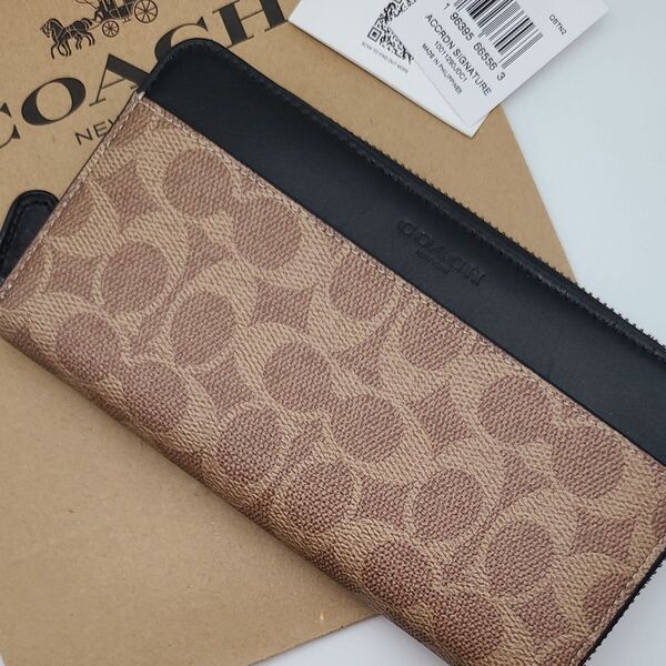 新作 COACH 長財布 シグネチャー