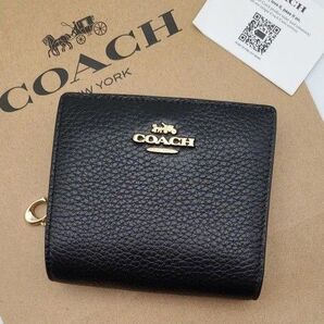 新品 COACH 折り財布 二つ折り財布 スナップウォレット