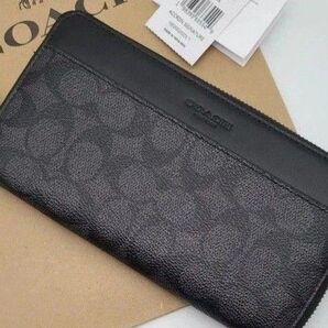 新作 COACH 長財布 シグネチャー