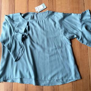 訳あり新品商品。レディース 半袖 ブラウス Lサイズ