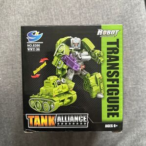 トランスフォーマー グリーン フィギュア TUJILOOL 変形ロボット
