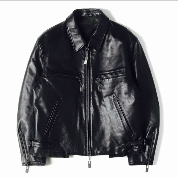 Yohji Yamamoto ヨウジヤマモト 24AW COW/DRUM LEATHER CUT OFF BLOUSON