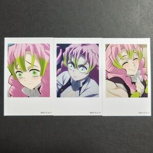 【ノーマル】鬼滅の刃 柱カフェ チェキ風 ブロマイド 甘露寺蜜璃3枚C