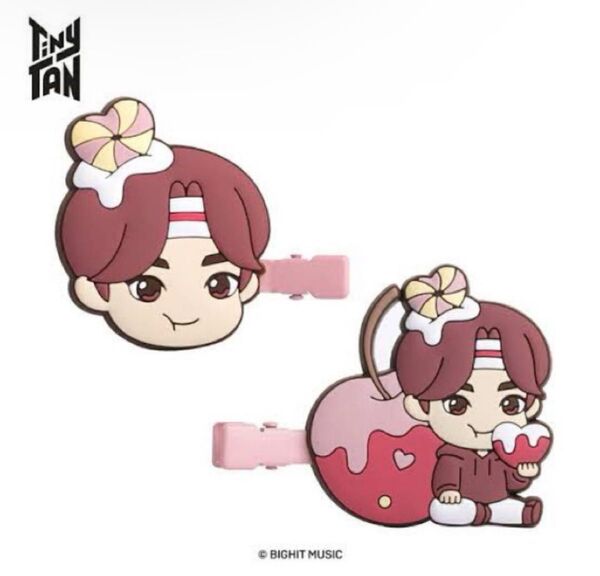 Tiny TAN BTS ジン ヘアクリップ Sweet Time キャラクター
