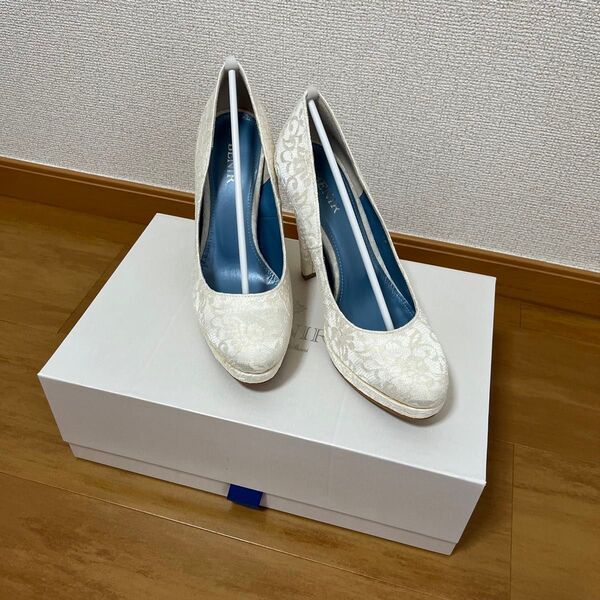 BENIR ウェディングシューズ 34(22.5cm) オフホワイト