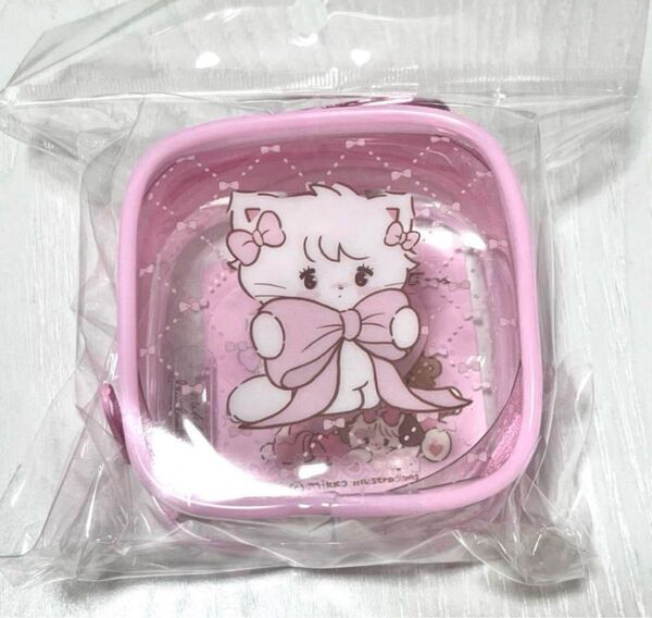 mikko popup ポップアップ ミニクリアポーチ ムース