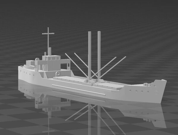 大日本帝国海軍 コンクリート船 輸送船 武智丸 1/700 模型 第二次世界大戦 プラモデル レジンキット