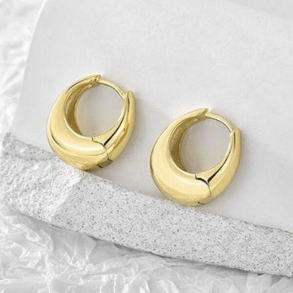 フープピアス ゴールド 円形 シンプル 小さいサイズ 両耳 アクセサリー ピアス