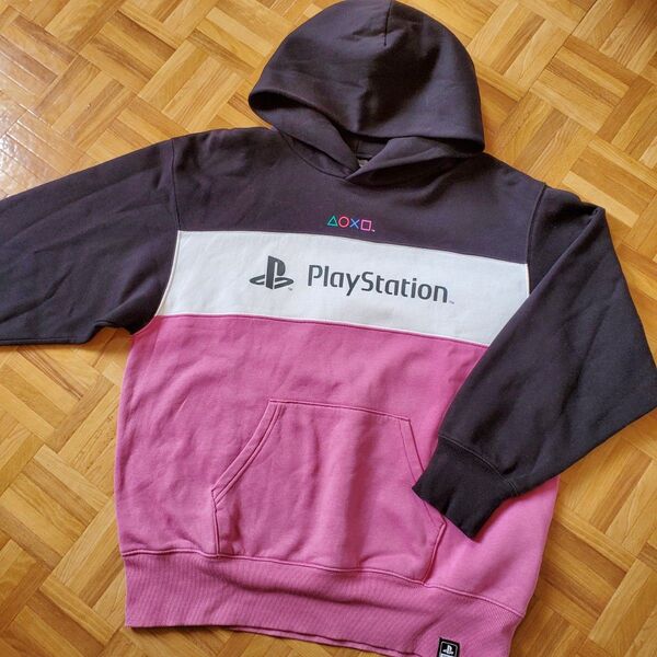 GU プレステ コラボ スウェット パーカー 裏起毛 L PlayStation プレイステーション トレーナー