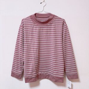 【新品未使用】MB mint breeze ピンク ボーダーTシャツ