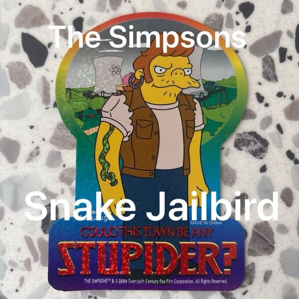 ヴィンテージステッカー【シンプソンズ スネーク】シール The Simpsons SnakeJailbird