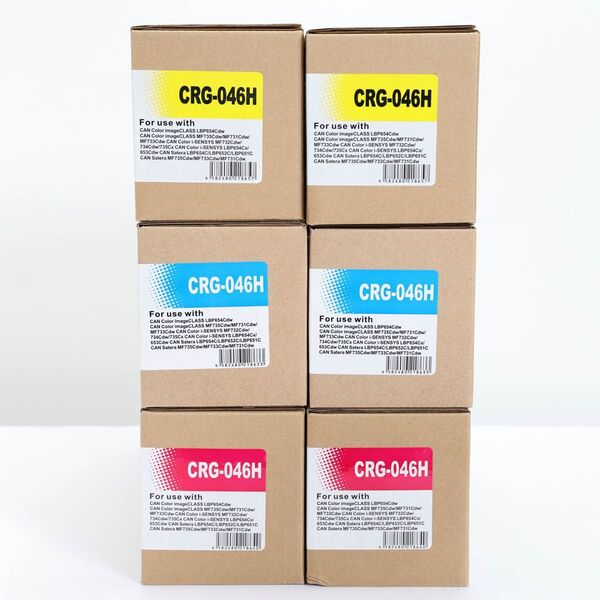 CANON CRG-046H 互換トナーカートリッジ 大容量 マゼンタ シアン イエロー 3色各2セット キヤノン