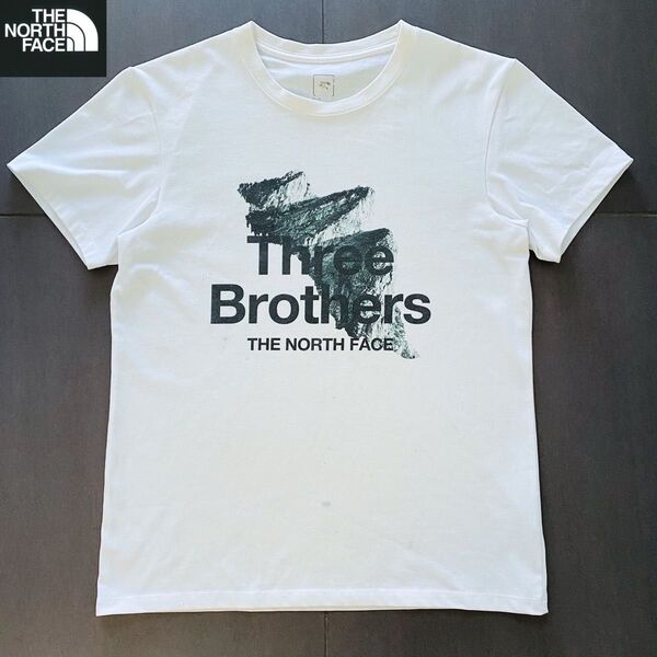THE NORTH FACE ザノースフェイスThreeBrothersプリントロゴ Tシャツ M