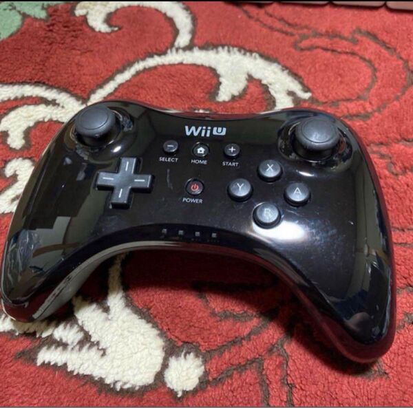 wiiu Proコントローラー黒 清掃・除菌・動作確認済み
