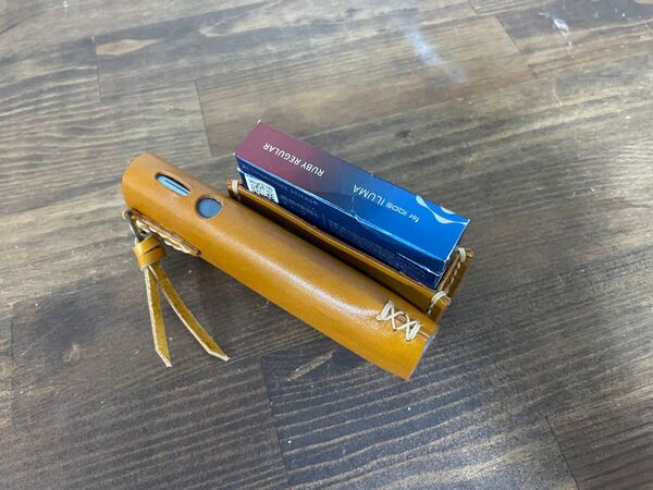レザークラフト ハンドメイド IQOS アイコス イルマワンケース 本革 手縫い 染色