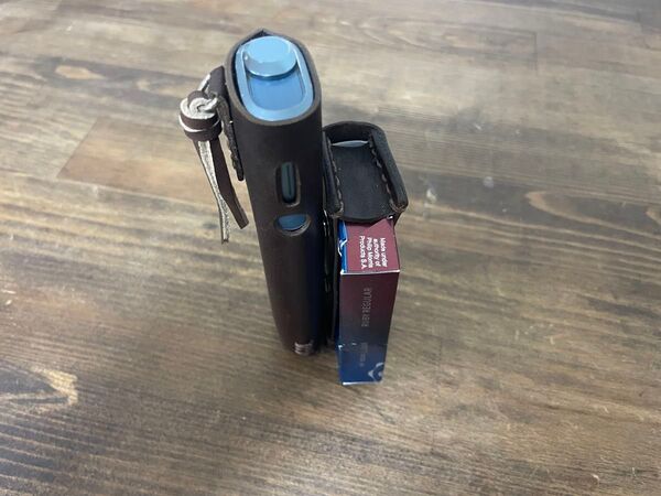 レザークラフト ハンドメイド IQOS アイコス イルマワンケース 本革 手縫い 染色
