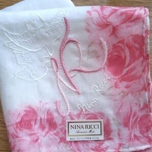 NINA RICCI ニナリッチ 刺繍 ハンカチ