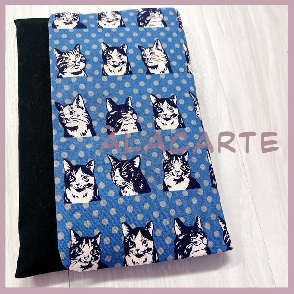 『251』 御朱印帳ケース ☆ CAT&DOT(ブルー)