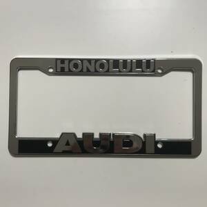 HONOLULU AUDI ハワイ ホノルル アウディ ナンバーフレーム ライセンスフレーム HILIFE UDOWN IN4MATION 808ALLDAY USDM HDM ①