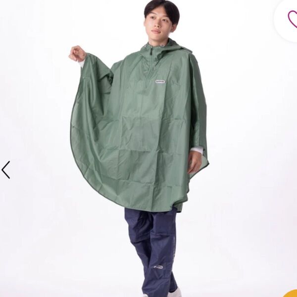 OUTDOOR PRODUCTS レインポンチョ L グリーン 未使用