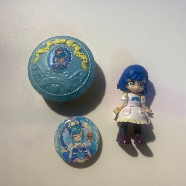 デリシャスパーティープリキュア ぷりきゅーと ふわここね キュアスパイシー ガチャガチャ バッジ