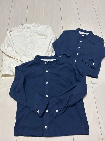 兄弟リンク お揃い おそろい 長袖シャツ 長袖 シャツ 無印良品 トップス