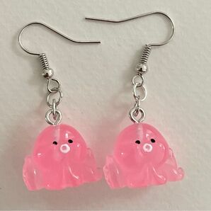 タコ ユニークピアス ハンドメイド 蛸