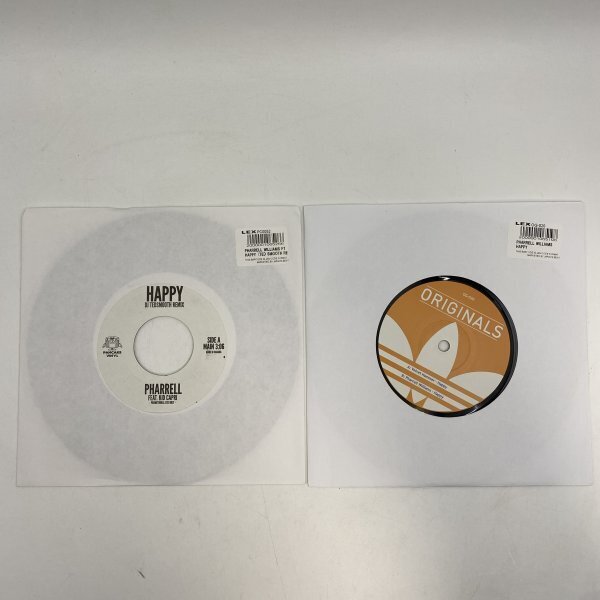 新品【EPレコード】ファレル・ウィリアムス Happy - Pharrell Williams feat.KID CAPLI 見本盤 / TedSmooth REMIX & Velvet Hammerr