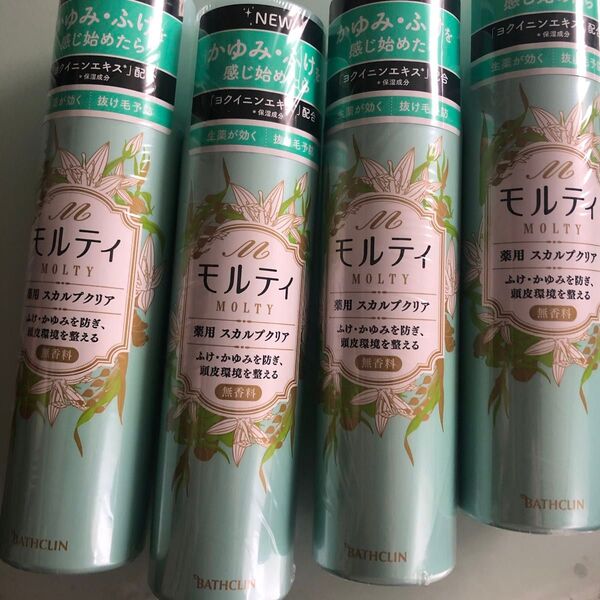 バスクリン モルティ 薬用スカルプクリア 180G 4本セット
