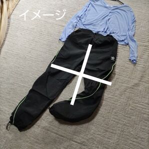 【MyDance】マイダンスフィットネス クロップド丈 ライトブルー 長袖 リメイク品(透け感あり)