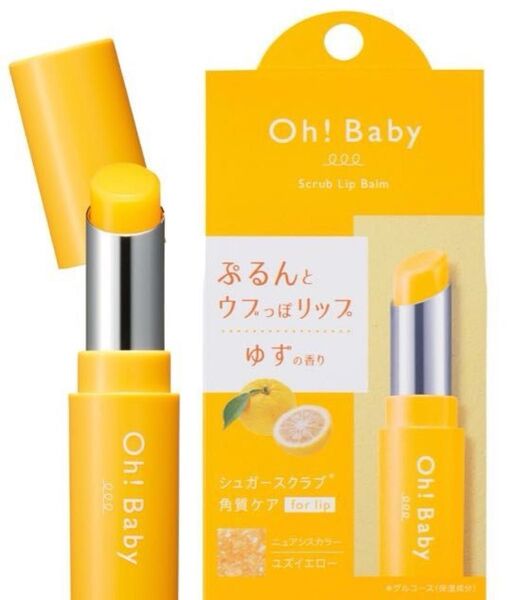 新品 ハウスオブローゼ / Oh!Baby スクラブリップバーム 4g ゆず
