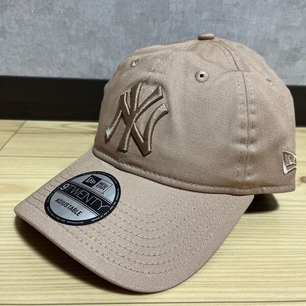 ニューエラ NEW ERA キャップ NYヤンキース ピンクベージュ