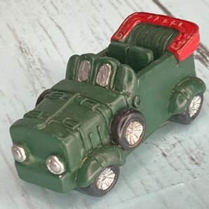 【新品未使用】ミニチュアオープンカー ミニオブジェ 緑ミニカー インテリア小物
