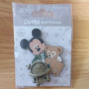 新規・評価10以下取引不可×【新品・未使用】東京ディズニーシー ミッキー&ダッフィー ピンバッチ