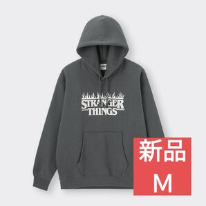 ストレンジャー・シングス パーカー グレー Мサイズ