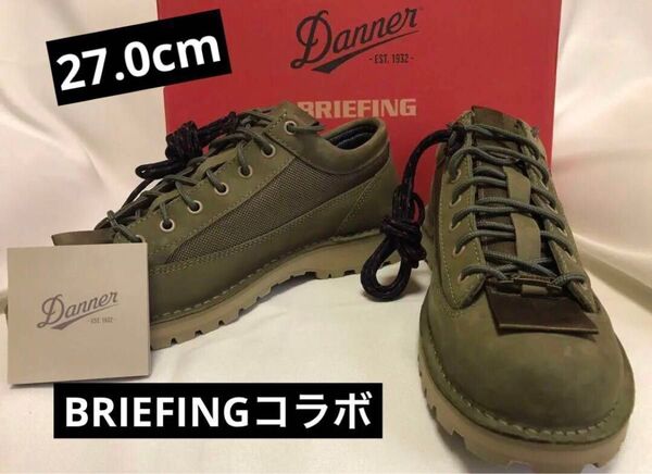 超希少 Danner Field Low ダナーフィールド ブリーフィングコラボ オリーブ 27.0cm