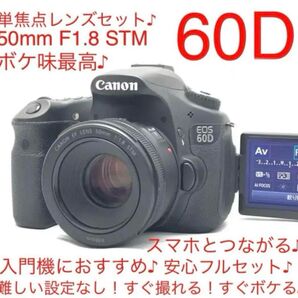【動作絶好調】Canon EOS 60D 単焦点レンズセット♪入門機におすすめ♪