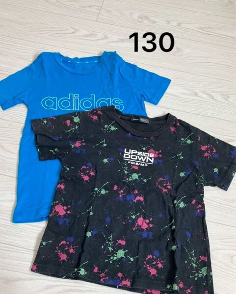 130半袖Tシャツ2枚セット adidas