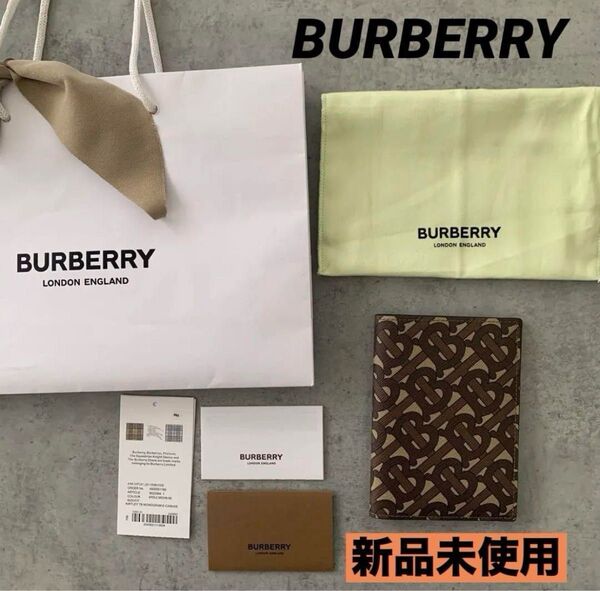 BURBERRY バーバリー TBロゴ パスポートカバー パスポートケースPVC カードケース