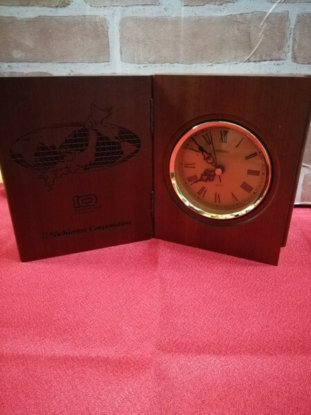 【ブッククロック】木製置き時計