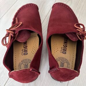 Clarks Wallabee ワインレッド スエード