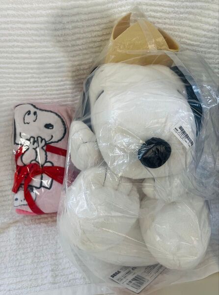 SNOOPY ぬいぐるみ&ブランケット
