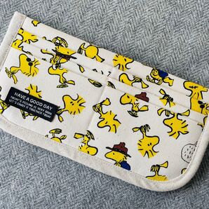 ハンドメイド ぺたんこ財布 スヌーピー ウッドストック