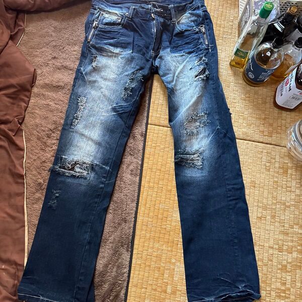limited ジップファッションジーンズ
