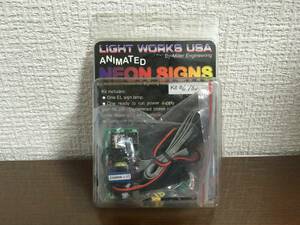 ストラクチャー ディテールアップ パーツ　Micro Structures製　”Light Work USA&#34;　Animated Neon Sign #67822-R NO215055