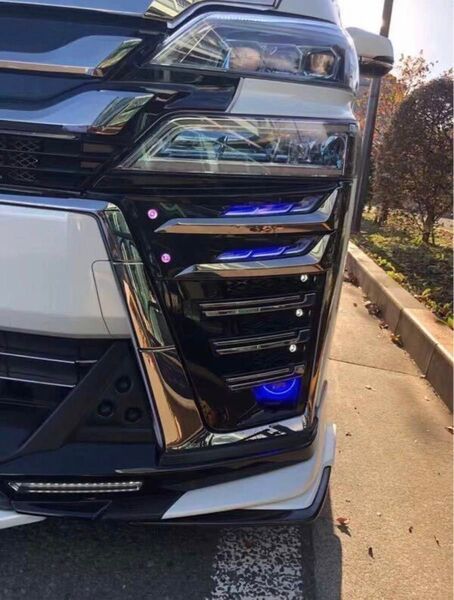超レア メッキ ヴェルファイア30系後期 LED シグネチャーイルミブレード デイライトカプラーオン・シーケンシャルウィンカー付き