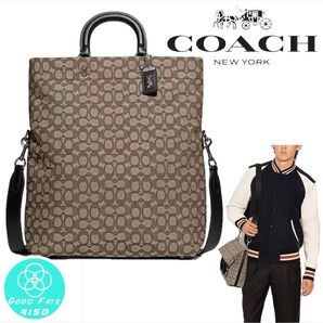 定価10万円!レア【コーチ百貨店モデル】2way★ロウ フォルドオーバー トート