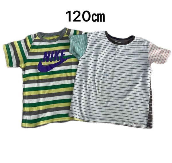 Tシャツ2枚セット NIKE ボーダー ブリーズ ボーダー120㎝