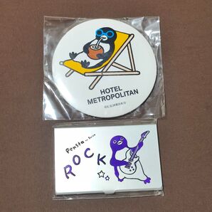 Suicaペンギン 缶バッジ&アルミカードケース A